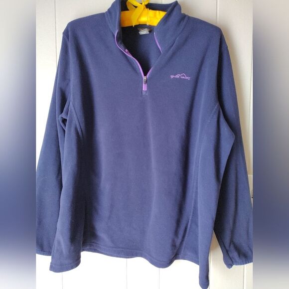 Eddie Bauer Other - Eddie Bauer Men's Navy Blue Quarter-Zip Sweatshirt XXL